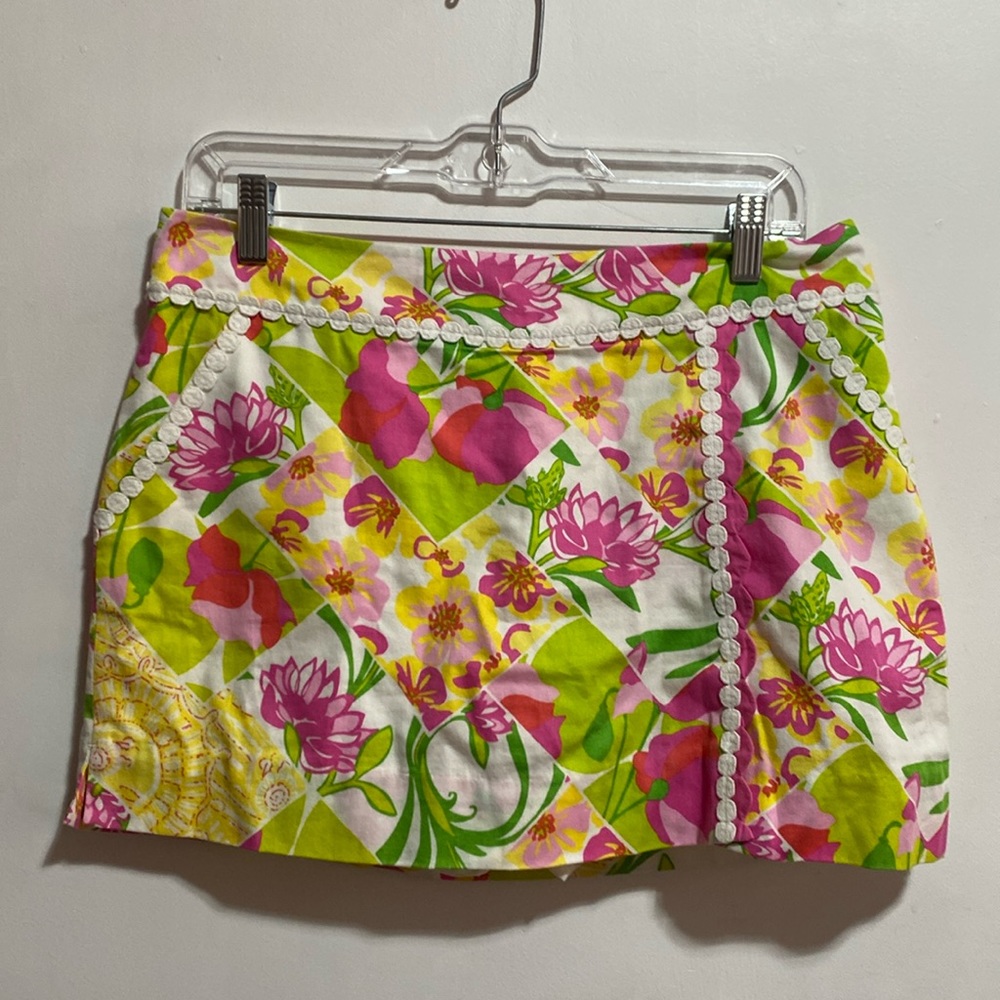 Lilly Pulitzer 6 Floral Print Skort